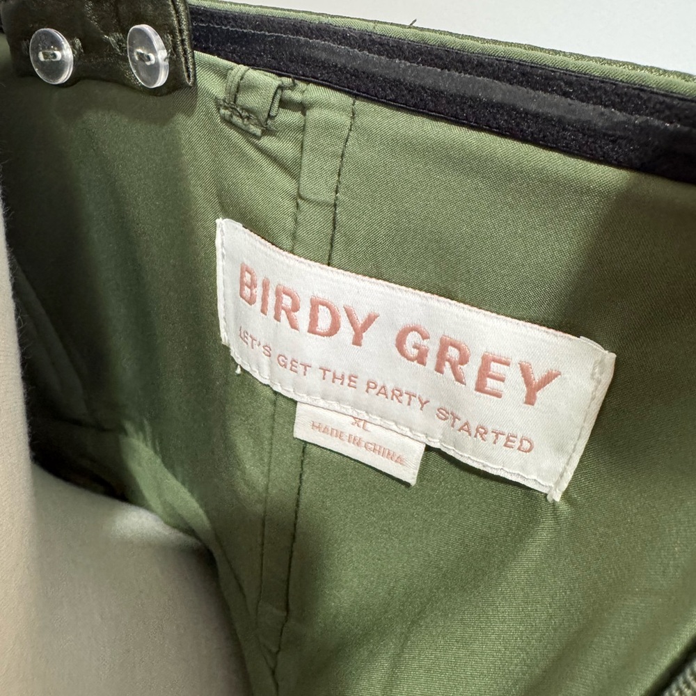 Birdy Grey Mia Shiny Olive Off Shoulder Size XL - Picture 9 of 16